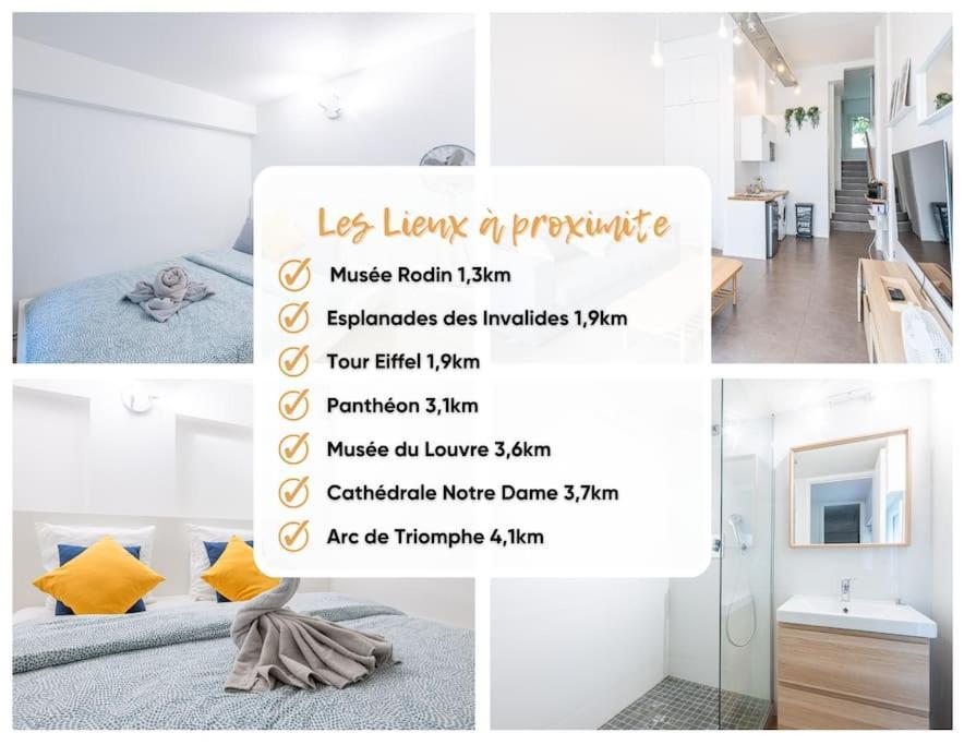 L'Atelier Loft-Invalides Tour Eiffel- 6 Pers-2 Chambres - Cosy Paris Bagian luar foto